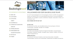Desktop Screenshot of baubiologie-ruhr.de