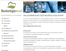 Tablet Screenshot of baubiologie-ruhr.de